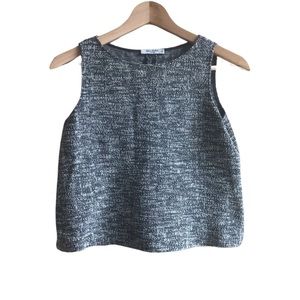 MM LaFLEUR gently  loved tweed sleeveless top XS